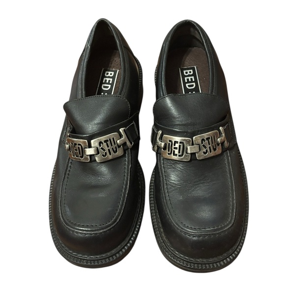 Bed Stu Leather Chunky Loafers Size 8 - Picture 1 of 8